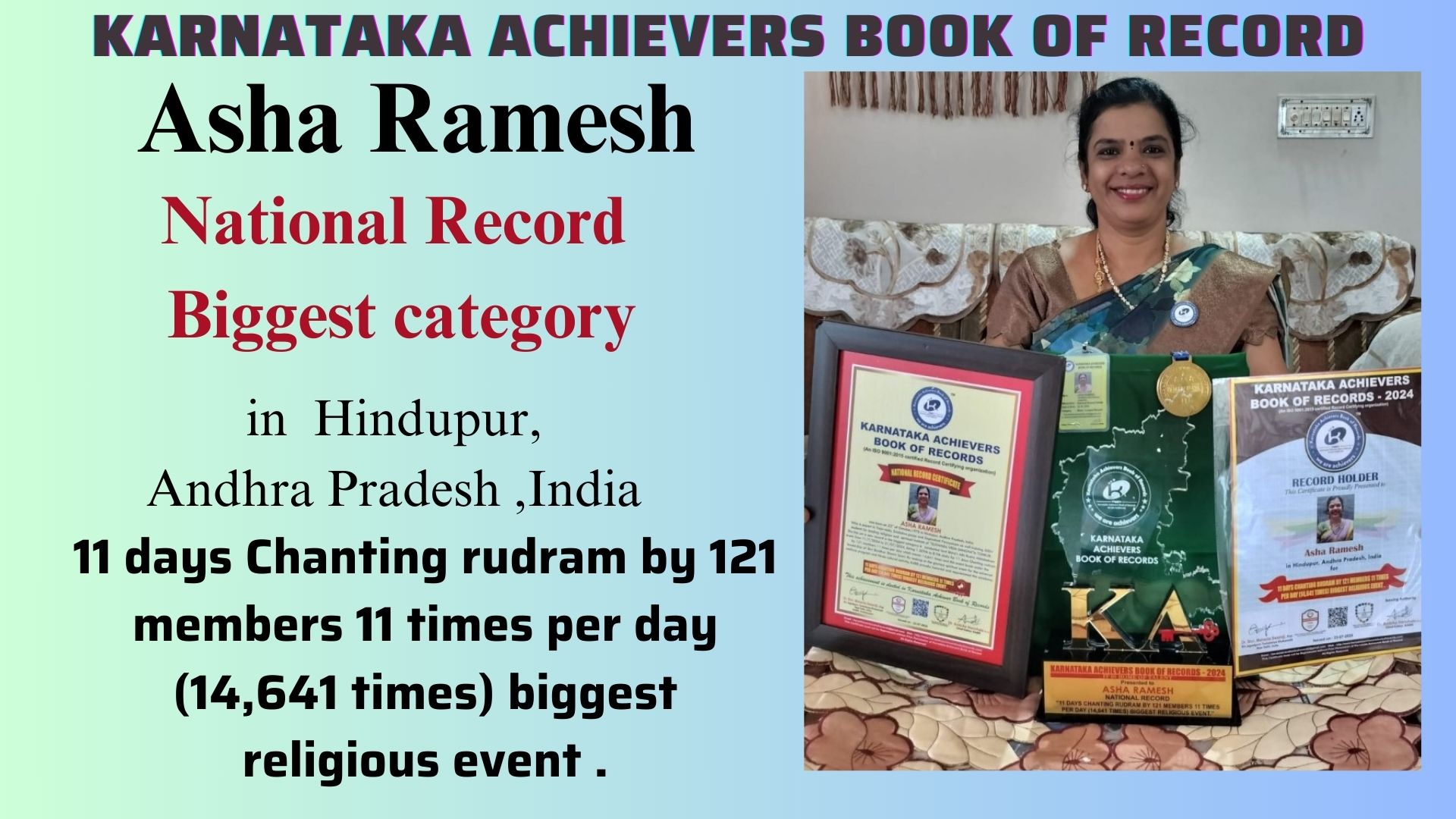 Asha Ramesh - 11 days Chanting rudram by 121 members 11 times per day ...
